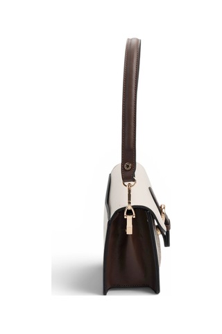 Silver Polo Sp1279 Kadın Omuz Çantası Düz Bej-m178 Koyu Bej-kahve