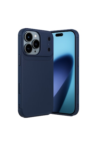 Apple iPhone Uyumlu 17 Pro Auto Focus Karbon Kapak - Lacivert Çok Renkli