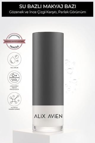 Alix Avien Gözenek Karşıtı Parlak Cilt Görünümlü Su Bazlı Makyaj Bazı 30 ML