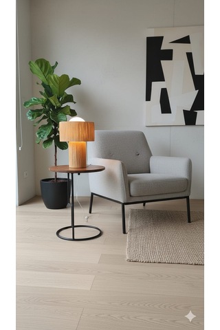 Makrome Rafya Abajur Modern Tasarım Dekoratif Masa Lambası Aydınlatma Glop Cam Abajur Hasır