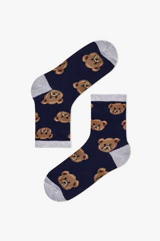 Penti Erkek Çocuk Navy Teddy 4lü Soket Çorap Dark Blue