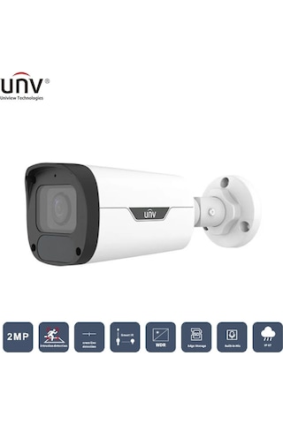 Unıvıew Ipc2322lb-adezk-h 2mp 2.8-12mm Motorıze 50mt H265+ Ip67/ık10 Dahili Ses Ir Bullet Ip Kamera