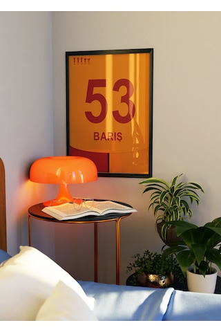Barış Alper 53 Poster Tablo Siyah Çerçeveli