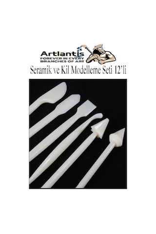 Seramik Kil Çömlek Modelleme Seti 12 Parça 1 Paket Polimer Kil Şekillendirici Modelaj Oyma Temizleme Marzipan Çiçe Diğer