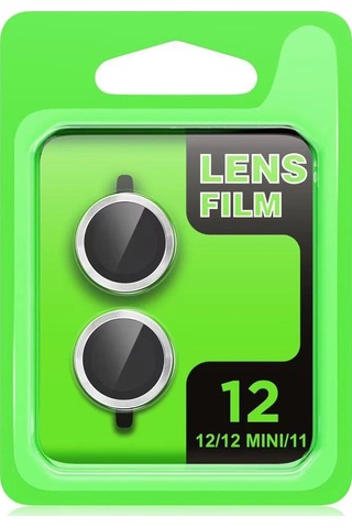 Mey İthalat Apple, Uyumlu iPhone 12 Raze Metal Kamera Lens - Kırmızı