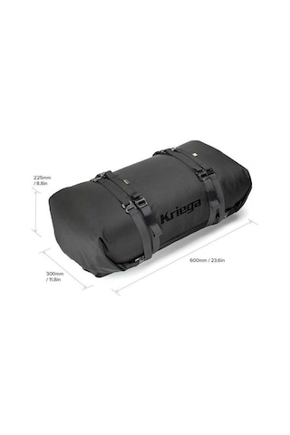 Krıega Krp40 Rollpack Motosiklet Çantası Siyah