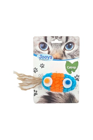 Jooys Kadife Renkli Saçaklı Top Kedi Oyuncağı
