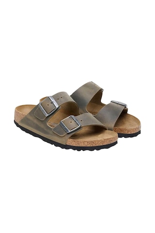 Birkenstock Arizona Leoi Faded Khaki Unisex Terlik Haki