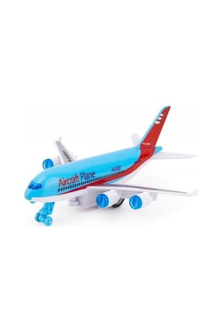 Sürtmeli Oyuncak Yolcu Uçağı - 16 Cm Model Uçak - Eğitici Çocuk Oyuncağı
