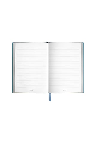 Montblanc 4810 Dumanlı Mavi Deri Küçük Boy Defter 134710 Mavi