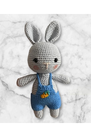 Amigurumi Kız Çocuk Örgü Oyuncak Minik Tavşan