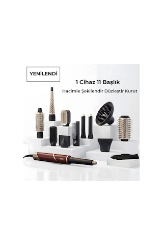 Robx 11 In 1 Multi Styler Sıcak Soğuk Hava Üflemeli Saç Şekillendirme Kurutma Çok Fonksiyonlu Set