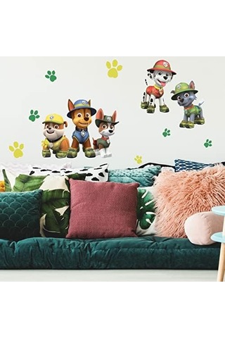 Rmk3611gm Paw Patrol Orman Soyma Ve Yapıştır Dev Duvar Çıkartmaları