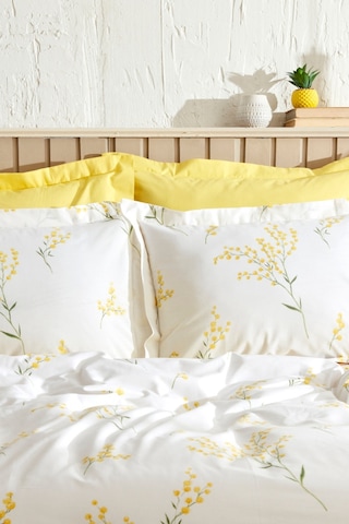 Karaca Home Loretta %100 Pamuk Tek Kişilik Nevresim Takımı Sarı Pp 200.22.08.0060