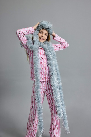 Defacto Hello Kitty Yılbaşı Temalı Pijama Takımı Uzun Kollu Üst Uzun Alt Kız Çocuk G6458A825WN