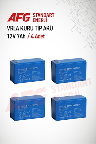 4 Adet 12 Volt 7 Amper Kuru Tip Akü 12 V 7 Ah Bl Mavi 4 Adet 12 Volt 7 Amper Kuru Tip Akü 12 V 7 Ah Bl Mavi
