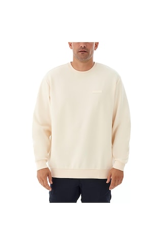 Csc Gem Columbia Label Erkek Sweatshirt-7408 Krem