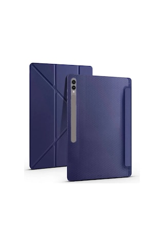 Samsung Galaxy Uyumlu Tab S9 Ultra Kılıf / Tab S8 Ultra Kalem Bölmeli Standlı Uyku Modlu Akıllı Kılıf Kapak Kılıf
