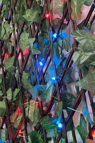 Jasper Yapay Çit Akardiyon 120cmx3m Ve 4,80 Metre 28 Ledli Fişli Led Işık Dekor Lambası