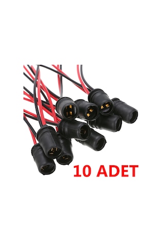 T10 Park Ampulü Duy Soket Seti 10 Adet Set T10 Duyu T10 Soketi