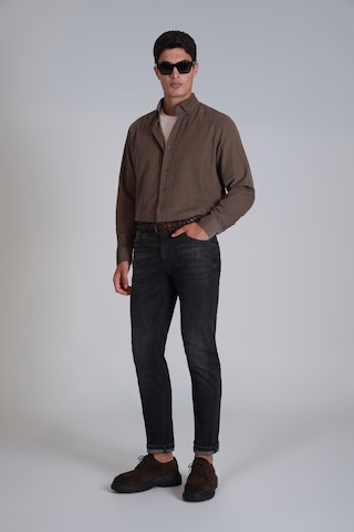 Lufian Water Erkek Basic Gömlek Slim Fit Kum Kum 112010664100580 Kum