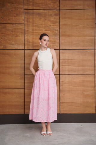 Verymoda Brode Uzun Etek - F2080 Pembe