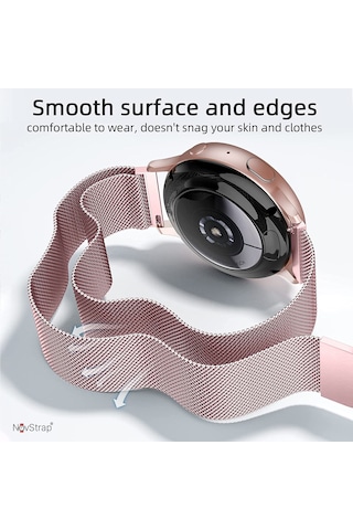 Novstrap Huawei Watch Gt5 46mm Gt5 Pro Gt4 46mm Gt3 46mm Gt3 Pro Gt3 Se Gt2 İle Uyumlu Kordon 22mm Metal Hasır Çelik Kayış