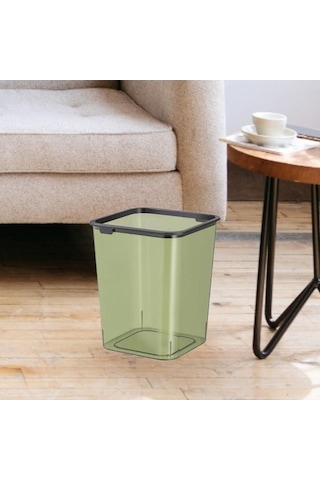 Pazly Yeşil Yeşil Suntek Sepet Ofisi Mutfak Modern Kutusu Kapaı Çöp Atık Wn Yeşil
