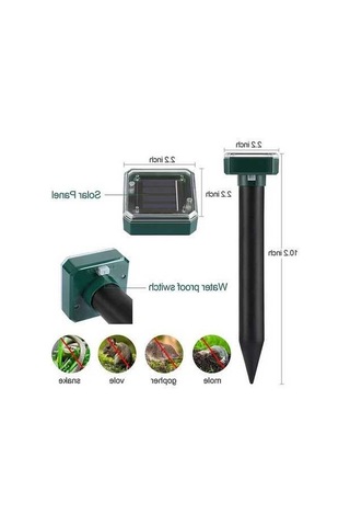 Tongxida Güneş Enerjili Ultrasonik Fare & Yılan Kovucu - Sokağa Takılabilir