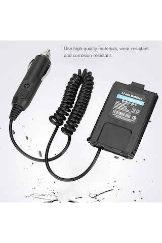 Moveevo Baofeng Uv-5r Serisi Radyolar İçin Araç Akü Eliminatörü, 12-35v Giriş, 3a Çıkış, Araçlarda Direk Besleme, Dayanıklı Malzeme