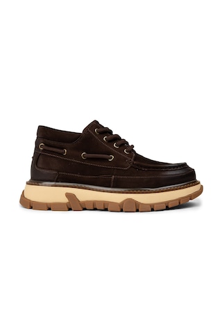 Deery Erkek Kahverengi Nubuk Sneaker - 25550mkhvc01 Kahverengi