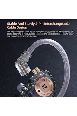 Willowhaven Kz Edx Pro X Kulak İçi Sahne Kulaklık - Ergonomik, Bakır Kablolu, Mikrosuz, Siyah EDX Pro X