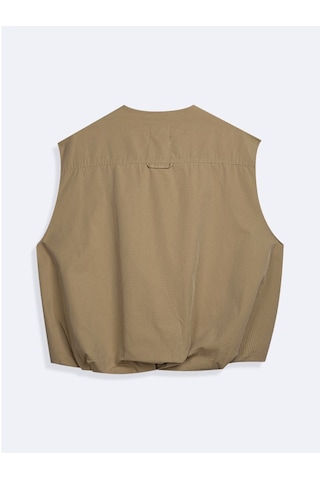 LTB Crop Hakim Yaka Bej Yelek Bej