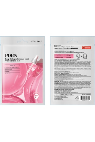 Dermal Seoulface Somon Dna Pdrn Bariyer Güçlendirici Nemlendirici Ampul Maske Kore Maskesi 23 Gr.