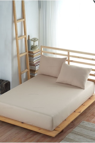 Formeya Adelya Kahverengi Lastikli Çarşaf Takımı Tek Kişilik (Yastık Kılıflı) 120 x 200