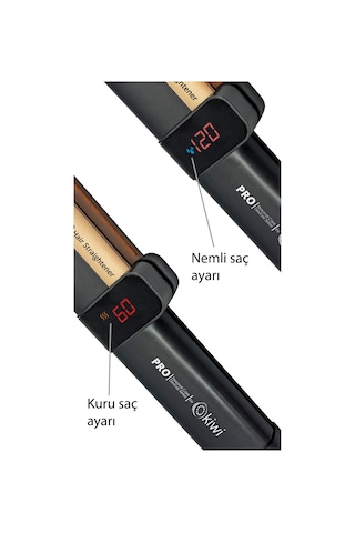Khs-2081 Nemli Ve Kuru Fonksiyonlu Dijital Göstergeli Bldc Motor Fön Çekme Ve Saç Düzleştirici