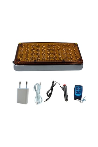 Tepe Çakar Lamba 44led Amber Kumandalı / Lapa119-1