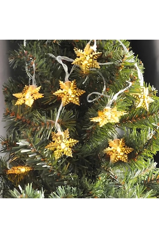 Yılbaşı Pilli Kar Tanesi Figürlü Led Işık 3 Mt