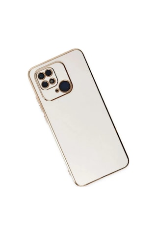 Jenerik Xiaomi Redmi 10c Kılıf Volet Silikon - Beyaz