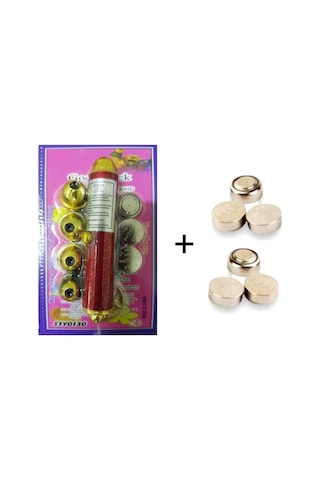 Kedi Oyuncağı Lazer + 6 Adet Pil + Hellove Kedi Künyesi Diğer