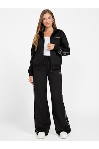 Guess Octavia Kadın Siyah Aktif Palazzo Fit Eşofman Altı V5bb12kcx22-jblk Siyah