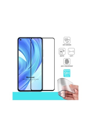 Xiaomi Mi 11 Lite Seramik Matte Flexible Ekran Koruyucu Siyah
