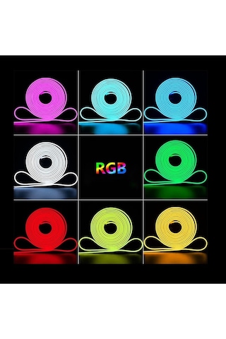 Rgb Neon Işık Aydınlatma 5 Metre