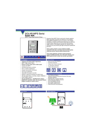 Havensis 40a Mppt Solar Şarj Kontrol Cihazı 12v / 24v