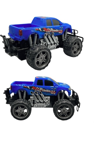 Uzaktan Kumandalı Off Road Arazi Araba 27 Mhz Şarjlı Full Fonksiyon 4x2 Off Road Kamyon Arazi Aracı Mavi