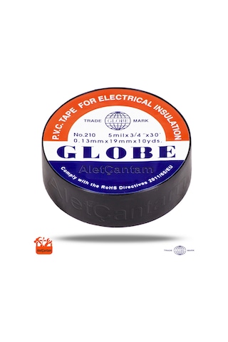 Globe Elektrik Bandı İzole Bant 10'lu Paket Siyah