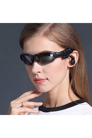 Folinda Domary Polarize Güneş Gözlüğü, Bluetooth Kulaklık, Mikrofonlu Elliksiz Arama, Müzik Kontrol, Outdoor Sporlar İçin Sürüş, Yürüyüş, Golf