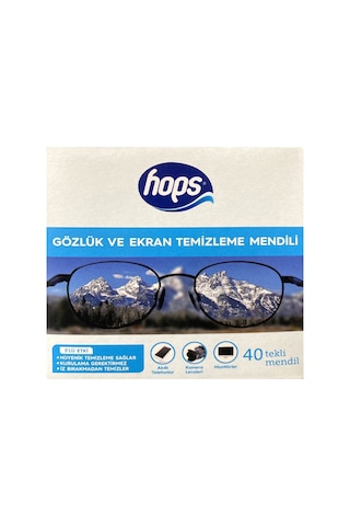 Hops Gözlük Temizleme Mendili 40'lı 6'li Avantaj Paketi Mıchu