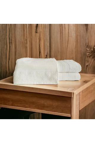 Lunox Home%100 Havlu Takımı Vücut Havlusu 90x140 Cm, Baş Havlusu 50x80 Cm, Ekstra Yumuşaklık Krem Sku: Smg8690010234940 Açık Bej