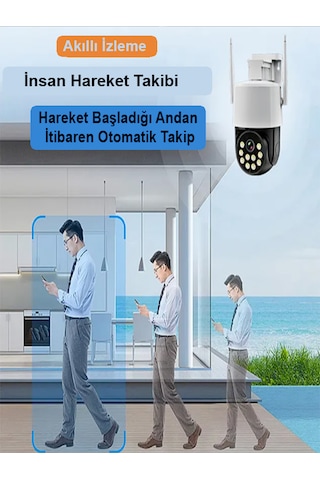 3mp Wifi Kablosuz Güvenlik Kamerası Hareketli Sesli Gece Renkli